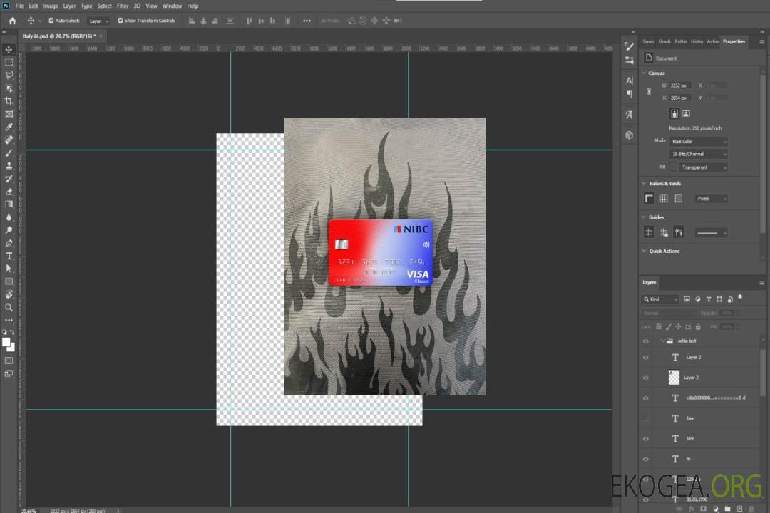 Pays , Bas NIBC Bank visa carte classique photolook recto template Pays , Bas NIBC Bank visa carte classique photolook recto template
